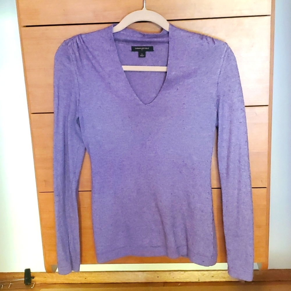 Banana Republic soft purple sweater